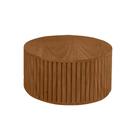 Mesa de Centro Decorativa Lua 01 D40cm em Madeira Maciça - Imbuia Mel