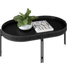 Mesa de Centro Decorativo Para Sala de Estar Industrial Nord L05 Preto - Lyam Decor Mesa de Centro Decorativo Para Sala de Estar Industrial Nord L05 Preto - Lyam Decor