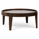 Mesa de Centro Decorativo Para Sala de Estar Peaky 94x38 Canela G04 - Gran Belo Mesa de Centro Decorativo Para Sala de Estar Peaky 94x38 Canela G04 - Gran Belo