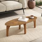 Mesa de Centro em MDF Laminada Folha Orgânico 90x40cm Montreal