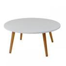 Mesa de centro em mdf pes palito em madeira