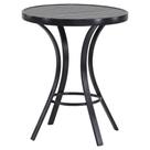 Mesa de Centro Emily com Tampo Ripado em Alumínio para Área, Jardim, Edícula, Piscina e Decoração Trama Original