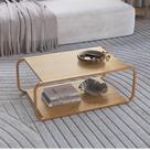 Mesa de Centro Estrutura Metálica com cantos Arredondados 80cm Luna Artesano