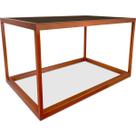 Mesa De Centro Goldin Retangular Para Sala Decoração Cobre/Villandry Mesa De Centro Goldin Retangular Para Sala Decoração Cobre/Villandry