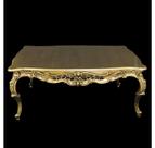 Mesa de Centro Imperial Folha Ouro Alta Decoração