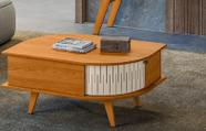 Mesa de Centro Indianápolis Para Sala de Estar Cinamomo Off White Madetec