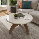 Mesa de Centro Jade Cinamomo/Off White - Artely Mesa de Centro Jade Cinamomo/Off White - Artely