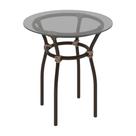 Mesa de Centro Jardim/Área de Lazer 50cm Vidro e Aço com Junco Sintético Multimóveis CR8004 Mesa de Centro Jardim/Área de Lazer 50cm Vidro e Aço com Junco Sintético Multimóveis CR8004