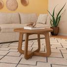 Mesa de Centro Jasmin Quadrada 100% MDF 59cm Cinamomo com Pintura UV Artely