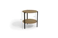 Mesa de Centro Kappesberg estilo Industrial LI017 Freijó