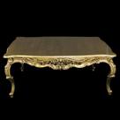 Mesa De Centro Luiz Xv Finos Entalhes Folha De Ouro Luxuoso