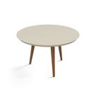 mesa de centro luna 67cm redonda patrimar moveis