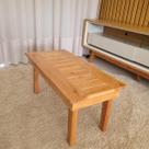 Mesa De Centro Madeira Mesinha Rustica Sala Ripada Clean