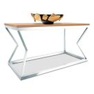 Mesa De Centro Mond Retangular Tampo Mdf Sala Decoração Branca/Jade Mesa De Centro Mond Retangular Tampo Mdf Sala Decoração Branca/Jade