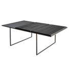 Mesa de Centro Moody Industrial com Tampo Madeira Maciça