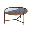 Mesa de Centro Nezuko 71cm Base Cobre Tampo Mármore Preto G29 - Gran Belo Mesa de Centro Nezuko 71cm Base Cobre Tampo Mármore Preto G29 - Gran Belo