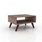 Mesa de Centro Nicho Retangular Retrô RT3020 Marrom Rústico
