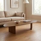 Mesa de Centro Orgânica 120 Cm Madeira Maciça Marrom Cappuccino Mesa de Centro Orgânica 120 Cm Madeira Maciça Marrom Cappuccino