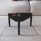 Mesa de Centro Orgânica 55,4cm Pé de Madeira 28012 Artesano Mesa de Centro Orgânica 55,4cm Pé de Madeira 28012 Artesano