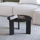 Mesa de Centro Orgânica 60cm Chanfrada Pé Madeira 28019 Artesano