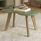 Mesa de Centro Orgânica 90cm Para Sala Cassia Menta A09 - Mpozenato