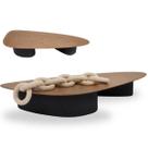 Mesa de centro Organica Mobi 120x90cm Freijó e Ébano