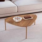 Mesa de Centro Orgânica p/ Sala de Estar 76,8cm Pés em Metal Mesa de Centro Orgânica p/ Sala de Estar 76,8cm Pés em Metal