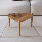 Mesa de Centro Orgânica Pé Madeira Complementos Marrom Hanover