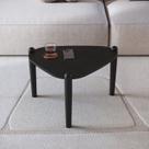 Mesa de Centro Orgânica Pé Madeira Complementos Preto