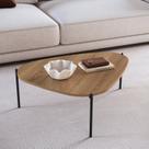 Mesa de Centro Orgânica Pé Metal Complementos