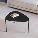 Mesa de Centro Orgânica Pé Metal Complementos Nero/Preto