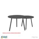 Mesa de Centro Outdoor Noronha Pequena 50cm Cinza e Nude - Fratini