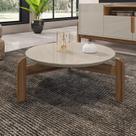 Mesa De Centro Para Sala 006008 Off White Cedro DCASA Mesa De Centro Para Sala 006008 Off White Cedro DCASA