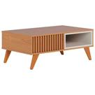 Mesa De Centro Para Sala 91 Cm Jeri Colibri Freijo Off White Matte