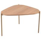 Mesa de Centro Para Sala de Estar Pés Metálicos Alta Adek A03 Hanover Dourado - Lyam Decor