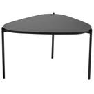Mesa de Centro Para Sala de Estar Pés Metálicos Alta Adek A03 Nero Preto - Lyam Decor