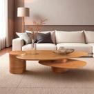 Mesa de Centro para Sala de Estar Pétala 100% MDF