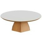 Mesa De Centro Para Sala De Estar Redonda 90cm Seul D03 Off White Freijó - Lyam Decor Mesa De Centro Para Sala De Estar Redonda 90cm Seul D03 Off White Freijó - Lyam Decor