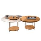 Mesa de Centro Para Sala Pés Metálicos Kit 2 Mindy H01 Cinamomo - Mpozenato Mesa de Centro Para Sala Pés Metálicos Kit 2 Mindy H01 Cinamomo - Mpozenato