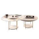 Mesa de Centro Para Sala Pés Metálicos Kit 2 Mindy H01 Off White - Mpozenato Mesa de Centro Para Sala Pés Metálicos Kit 2 Mindy H01 Off White - Mpozenato