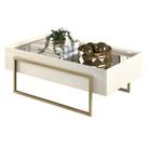 Mesa De Centro Pilar Off White Dj Móveis