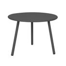 Mesa de Centro Redonda Noronha Fratini 50 cm (largura) em Aço Cor Cinza Área Externa