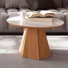Mesa de Centro Redonda para Sala em MDF 70 cm Dalla Costa Mesa de Centro Redonda para Sala em MDF 70 cm Dalla Costa