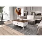 Mesa de Centro Retangular com 1 Gaveta em Madeira Maciça Mesa de Centro Retangular com 1 Gaveta em Madeira Maciça