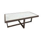 Mesa de Centro Retangular Paris Industrial Champagne com MDF Mesa de Centro Retangular Paris Industrial Champagne com MDF