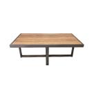 Mesa de Centro Retangular Paris Industrial Champagne com MDF Mesa de Centro Retangular Paris Industrial Champagne com MDF