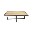 Mesa de Centro Retangular Paris Industrial Champagne com MDF Mesa de Centro Retangular Paris Industrial Champagne com MDF