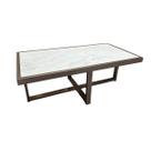 Mesa de Centro Retangular Paris Industrial Champagne com MDF Mesa de Centro Retangular Paris Industrial Champagne com MDF