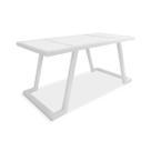 Mesa De Centro Retangular Sala Mdf Coimbra Branco/Branco Mesa De Centro Retangular Sala Mdf Coimbra Branco/Branco