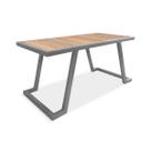 Mesa De Centro Retangular Sala Mdf Coimbra Prata/Jade Mesa De Centro Retangular Sala Mdf Coimbra Prata/Jade